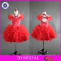 ED Bridal Hot Sale Sleeveless Lovely Beaded Halter Ball Gown Organza Flower Girl Dress For 2-6 Years' baby Girl